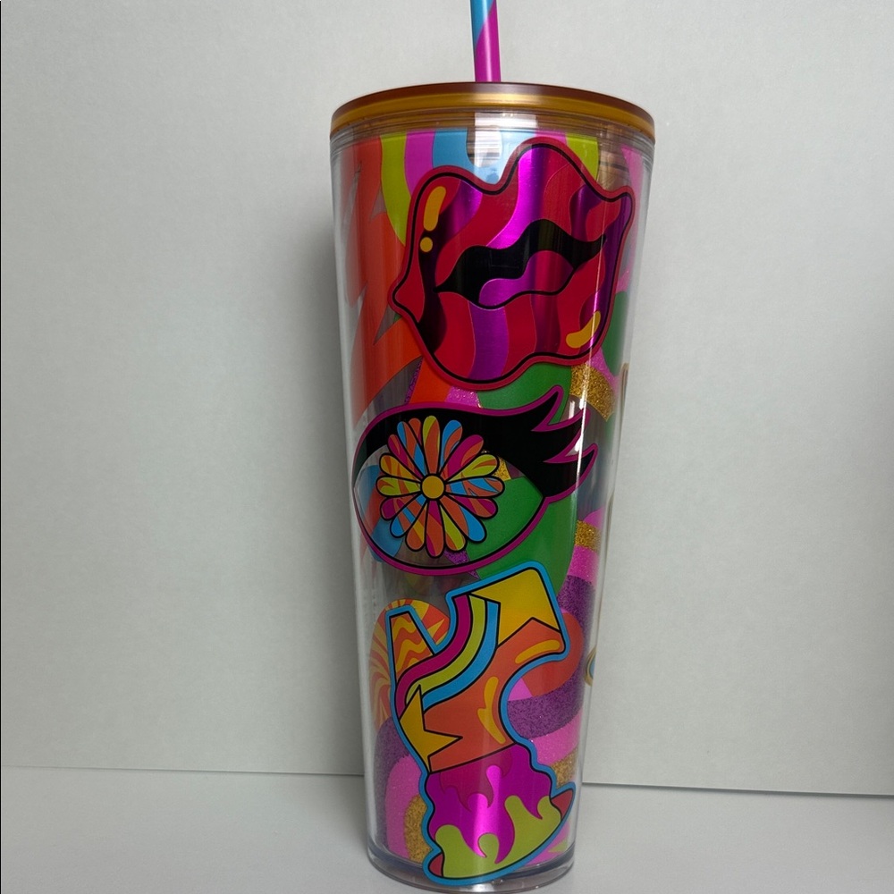Starbucks Colorful Graphic Tumbler with Straw